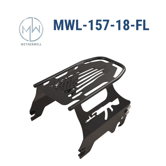 Harley Solo Luggage Rack Detachable Flat "Patriot"  MWL-157-18-FL