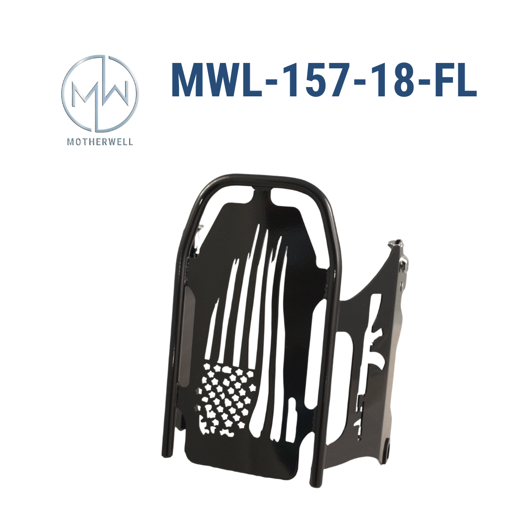 Harley Solo Luggage Rack Detachable Flat "Patriot"  MWL-157-18-FL