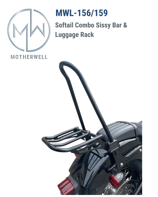 Softail Combo Sissy Bar & Luggage Rack  MWL-156/159