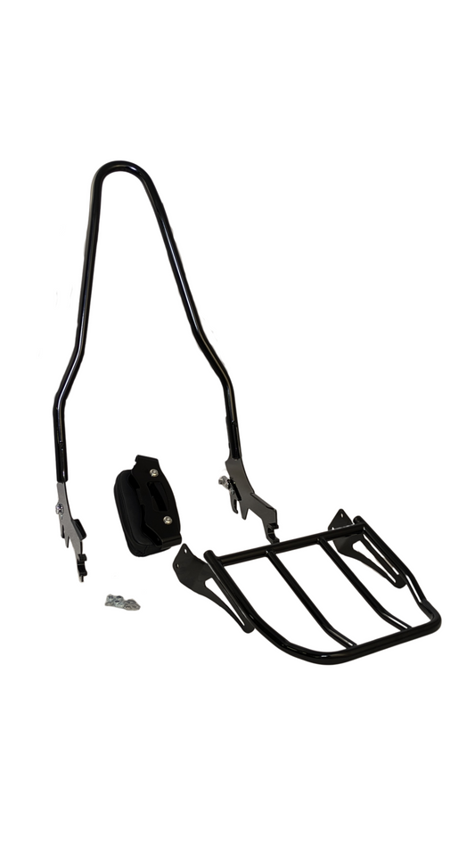 Detachable Sissy Bar with Pad and Bolt on Rack for Low Rider S 2018-UP  MWL-121R-18