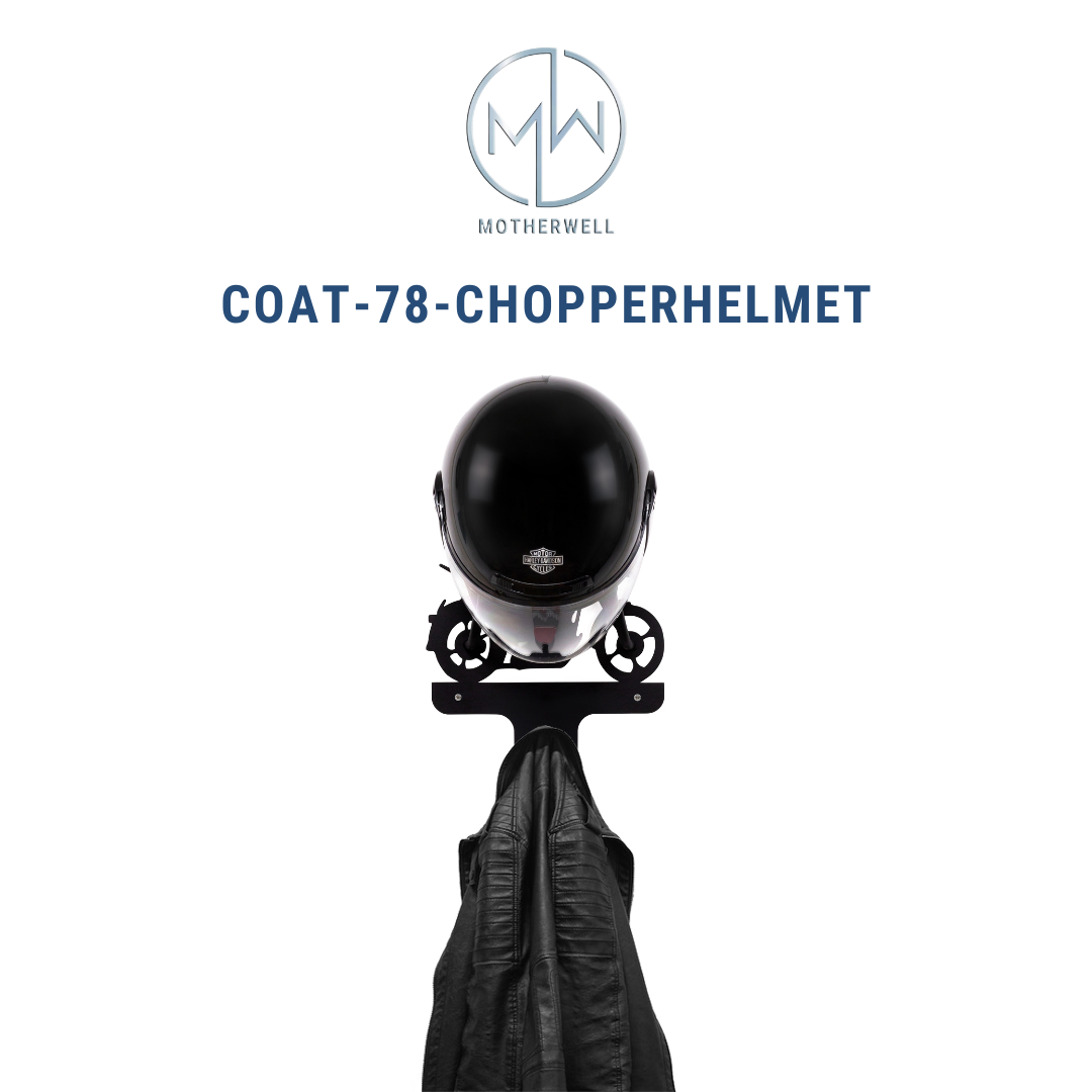 Chopper Helmet and Coat Hanger  COAT-78-CHOPPERHELMET