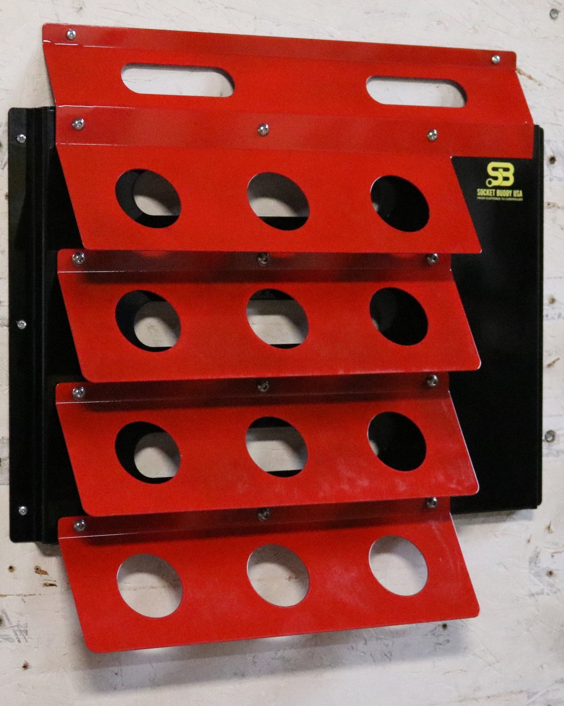 Wall Mounted Steel Shelf — Heavy‑Duty, Powder‑Coated, Shop‑Ready