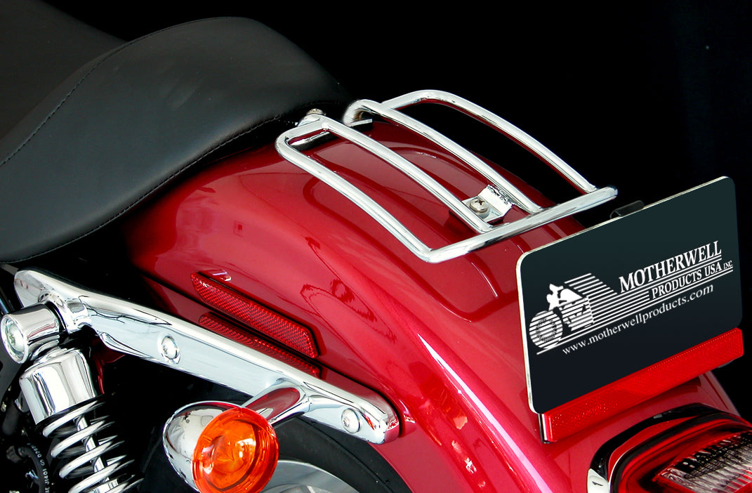 Support de bagage noir Mat siège arrière de moto Pour Harley Sportster XL  04-20