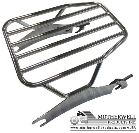 Chrome  Large flat solo luggage rack for Indian motorcycle models