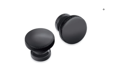 Powder coated seat knobs for Harley models