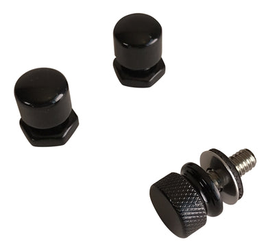 Seat Mounting Knobs with Grooved Standard National Coarse Thread Thumbscrew for Harley-Davidson Motorcycle Models - MWL-4016-4011
