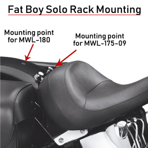 Harley Solo Luggage Rack Fat Boys & Deluxe  MWL-175-09